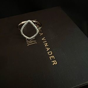 MONICA VINADER size 7 RIVA diamond hoop ring- a classic! Rose Gold 🌹